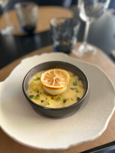 Œuf parfait, crème de citron confit